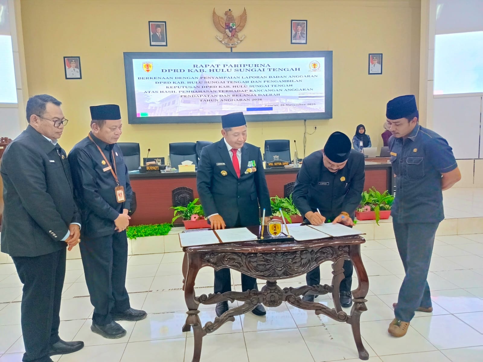 APBD Tahun 2026 Disetujui, Bupati Samsul Rizal Apresiasi DPRD HST