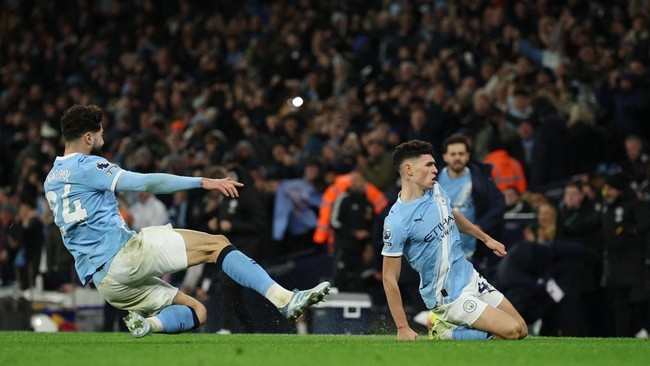 Hasil Liga Inggris: Man City Menang Dramatis, Phil Foden 2 Gol