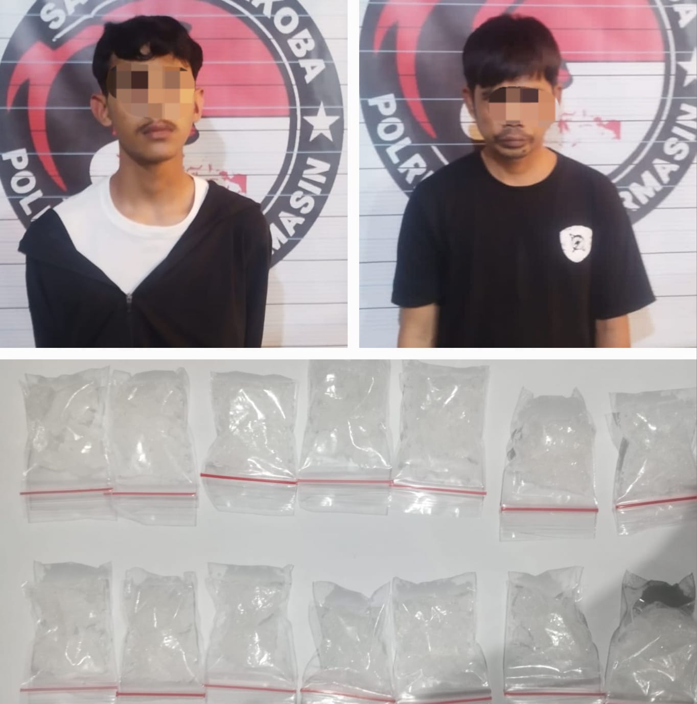 Bandar dan Kurir Sabu Terjaring Patroli, Ditemukan 14 Paket Sabu Siap Edar