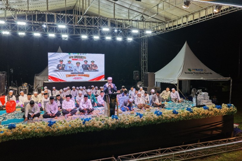 Tabligh Akbar Aksi Sinergitas Merah Putih di Kecamatan Teluk Kepayang