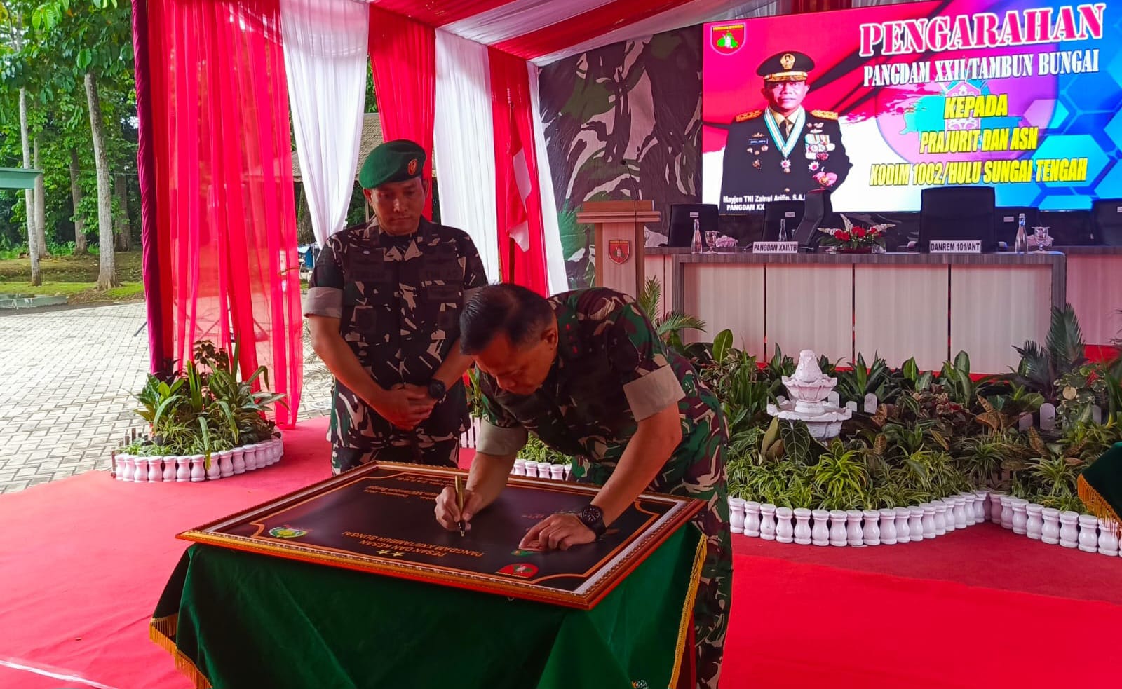 Kunjungi Kodim HST, Pangdam Tekankan Profesionalisme Prajurit dan Hindari Pelanggaran