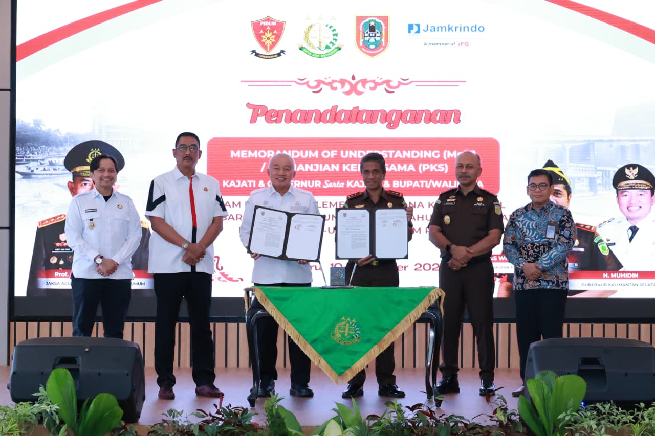 Gubernur Pimpin MoU dengan Kejaksaan Tinggi Kalsel