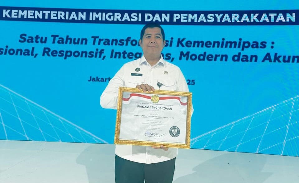 Lapas Kotabaru Raih Predikat Wilayah Bebas dari Korupsi