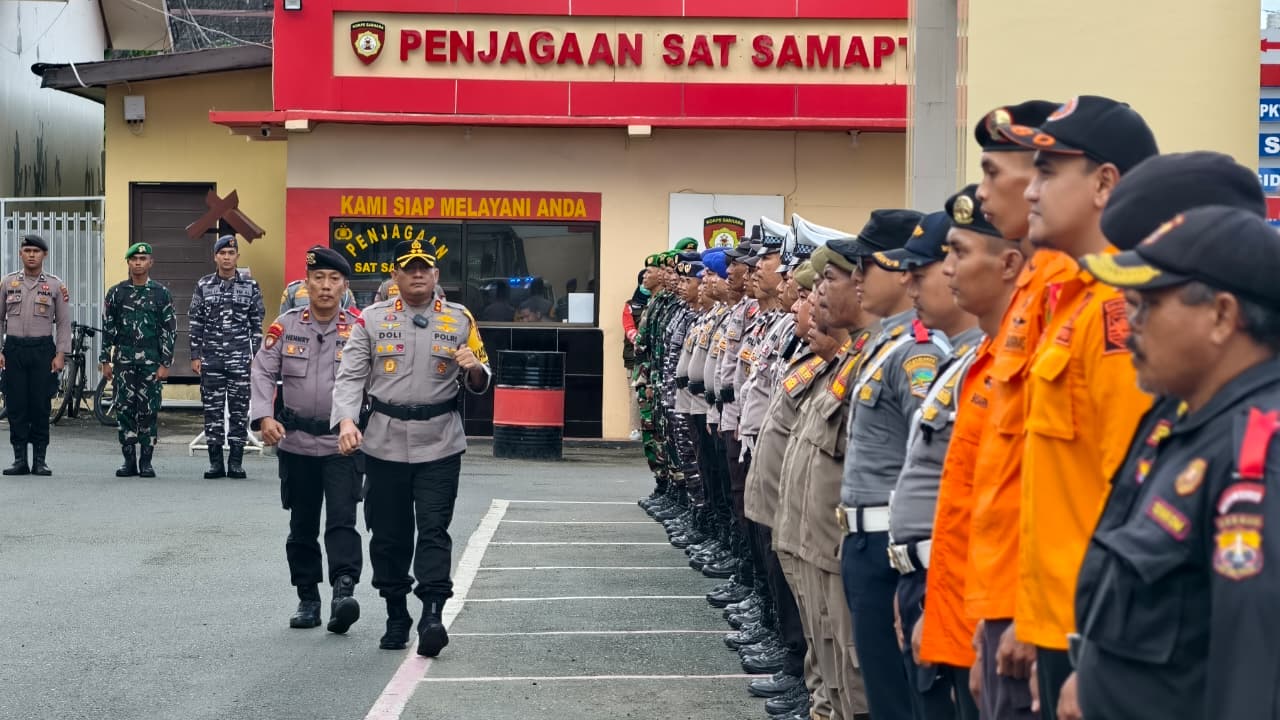Apel Gelar Pasukan Operasi Lilin 2025, Polres Kotabaru Siap Amankan Perayaan Nataru