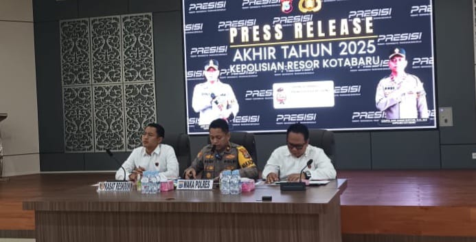 Polres Kotabaru Tangani 325 Laporan Gangguan Kamtibmas, 355 Kasus Diselesaikan
