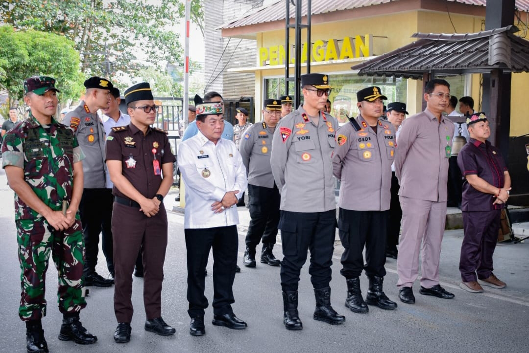 Kunker Wakapolda Kalteng, Waket I DPRD Kapuas Turut Sambut di Mako Polres