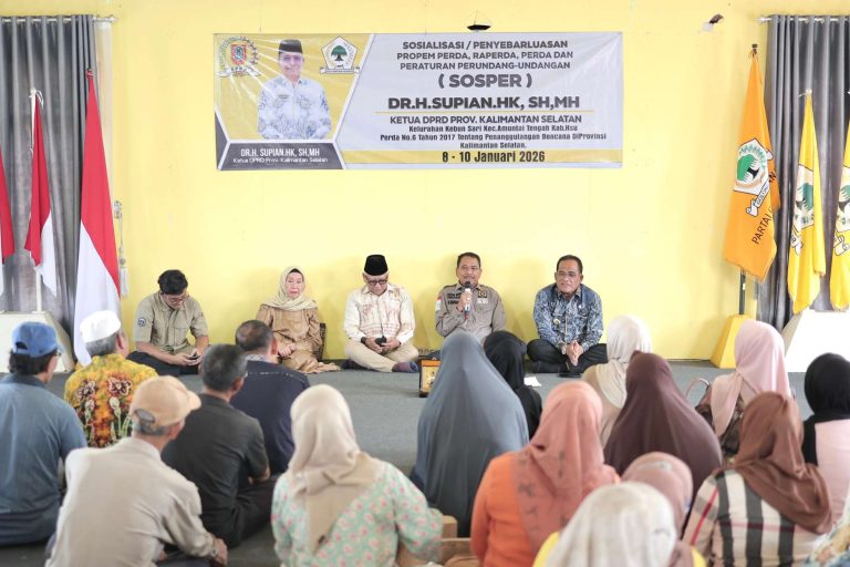 Ketua DPRD Kalsel Sosialisasikan Perda Penanggulangan Bencana