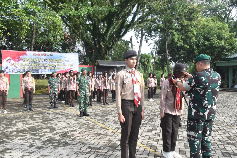 Perkemahan KKRI Kodim HST Jadi Wadah Pembinaan Disiplin dan Kepemimpinan Pelajar