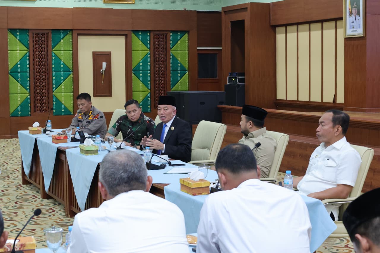 H Muhidin Pimpin Rakor Rencana Kedatangan Presiden dan Kesiapsiagaan Hadapi Bencana