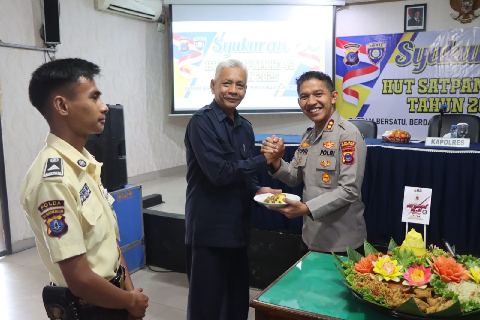 Polres HST Gelar Syukuran HUT Ke-45 Satpam