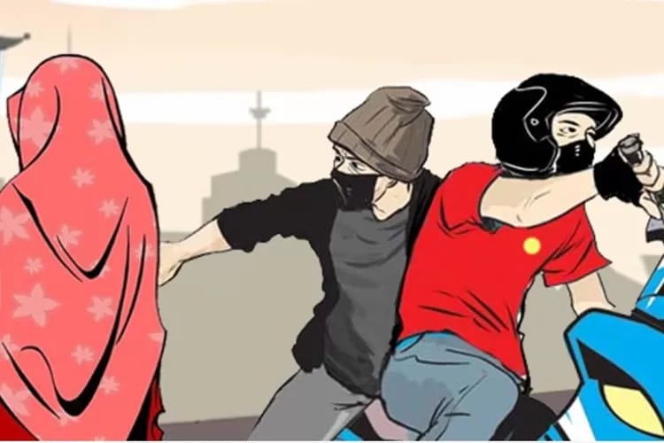 Mahasiswi Dijambret di Jalan Sutoyo Banjarmasin, Gelas Emas Melayang