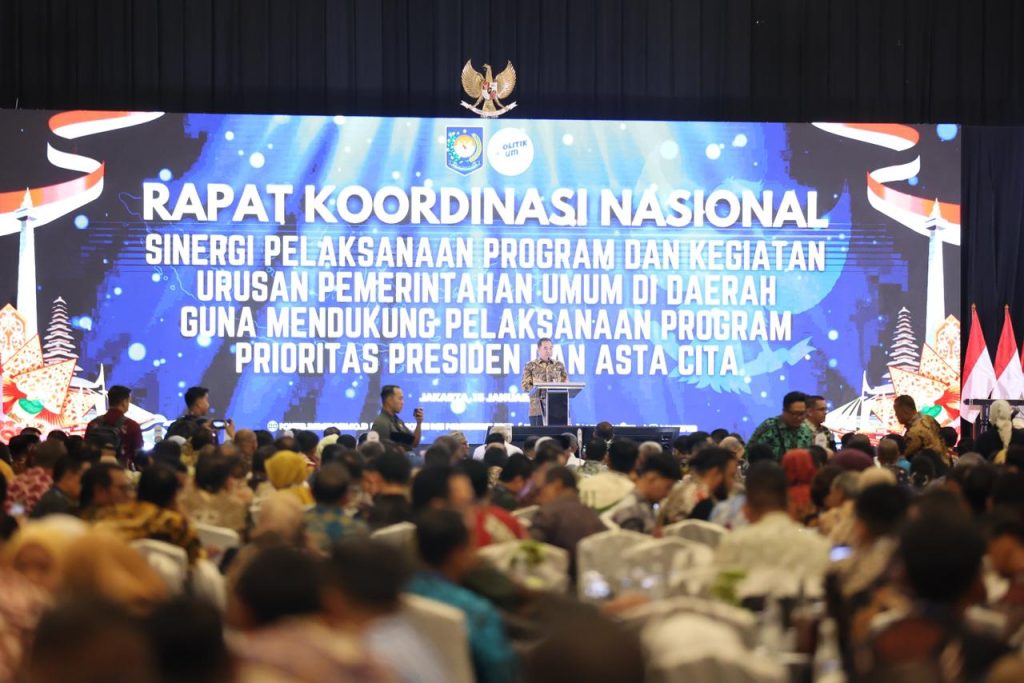 Bupati Tanah Bumbu Andi Rudi Latif Dukung Sinergi Nasional Program Prioritas Presiden dalam Rakornas di Jakarta