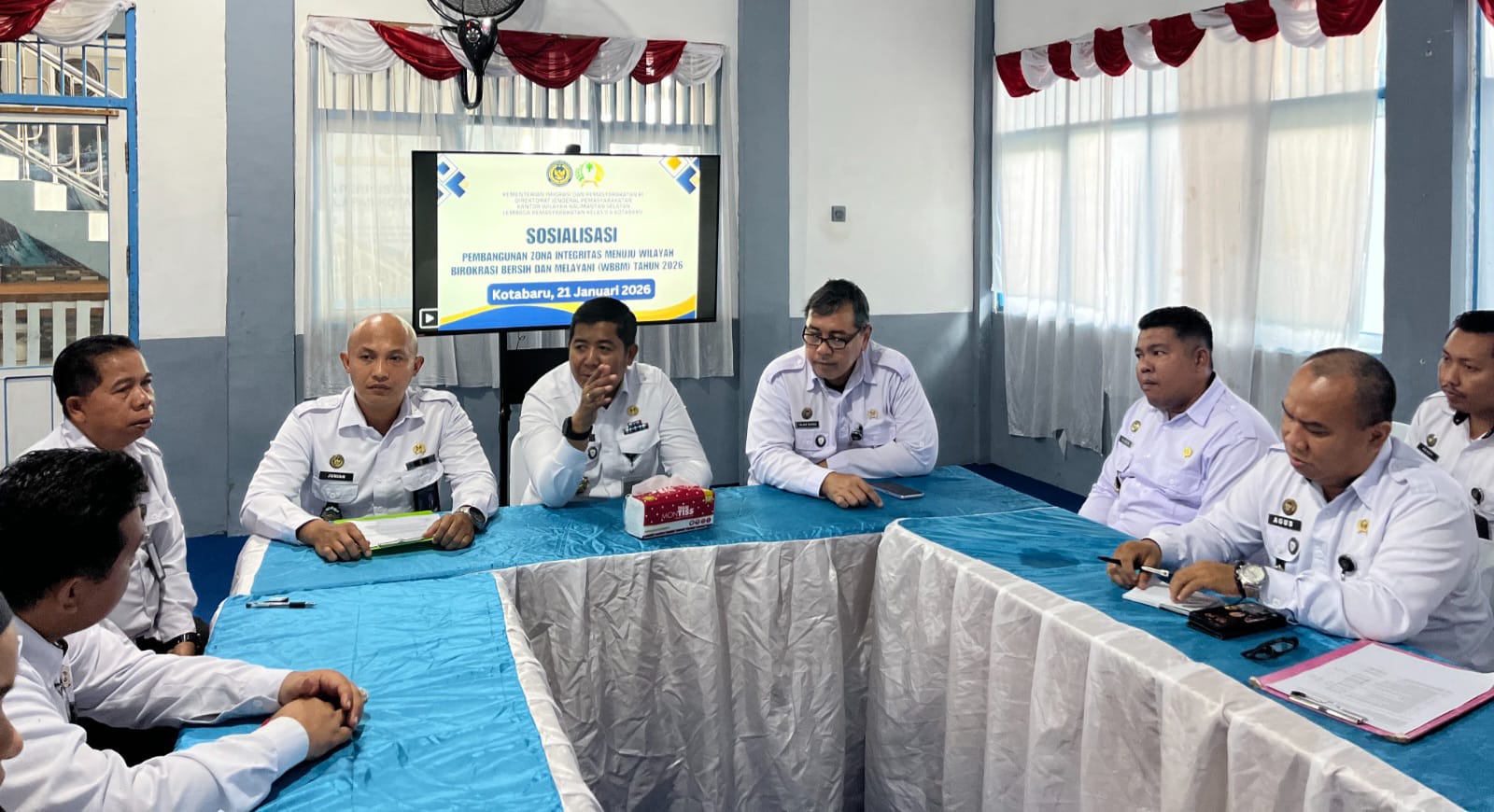 Lapas Kotabaru Gencarkan Sosialisasi Pembangunan Zona Integritas Berlandaskan PRIMA