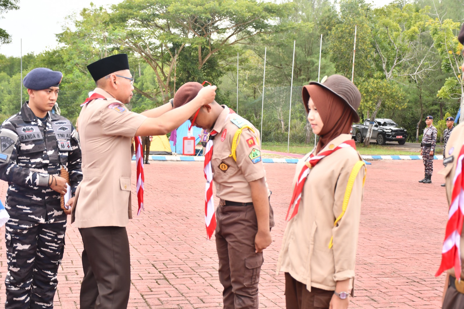 Lanal Kotabaru Gelar Upacara Pembukaan KKRI dan Persami, Tanamkan Bela Negara Sejak Dini