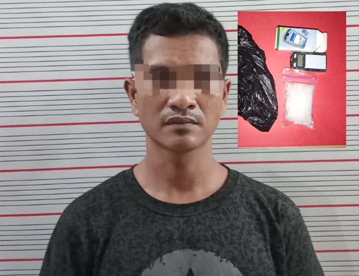 Buruh Harian Lepas di Banjarmasin Selatan Ditangkap, Bawa Sabu 24,68 Gram