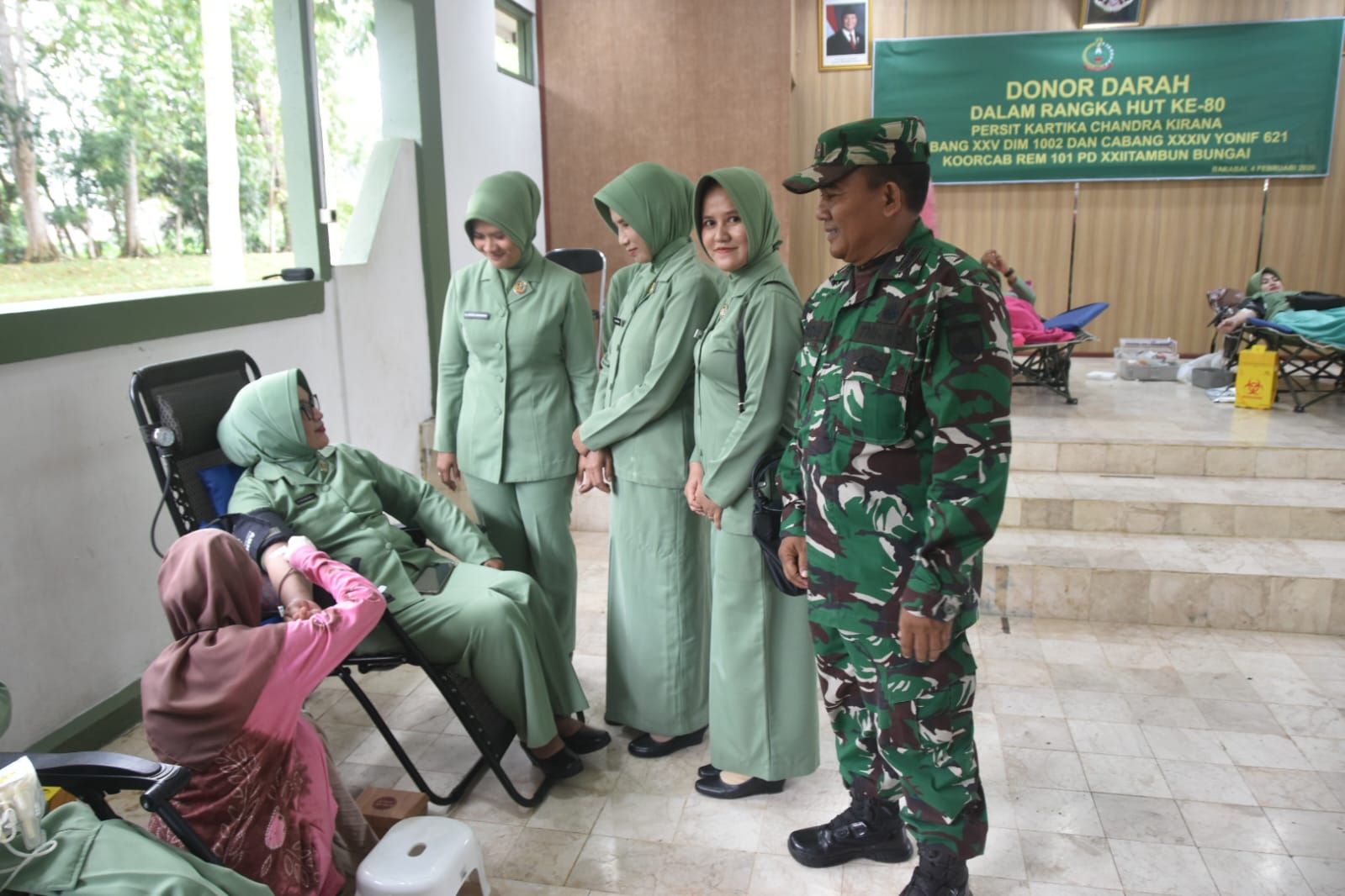 Peduli Sesama, Persit Cabang XXV Kodim 1002 Himpun 50 Kantong Darah untuk Pasien