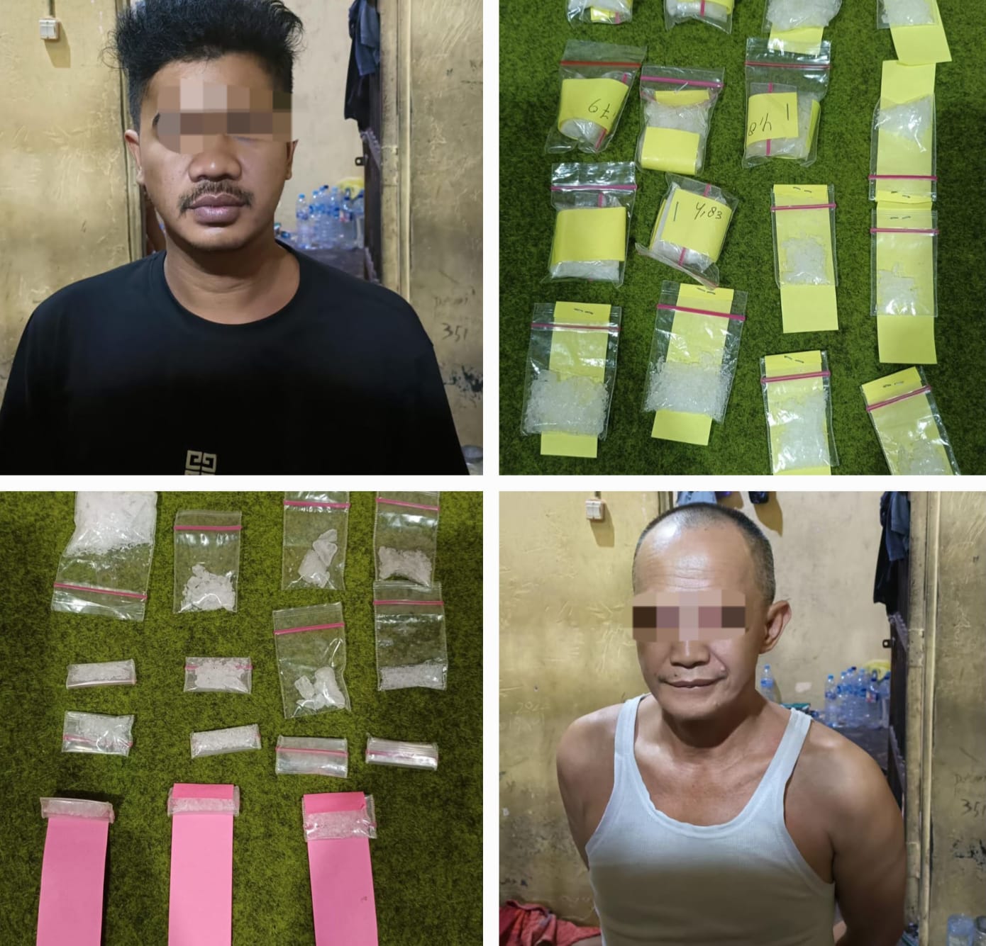 Dua Warga Kelayan Ditangkap, Polisi Temukan 31 Paket Sabu Siap Edar