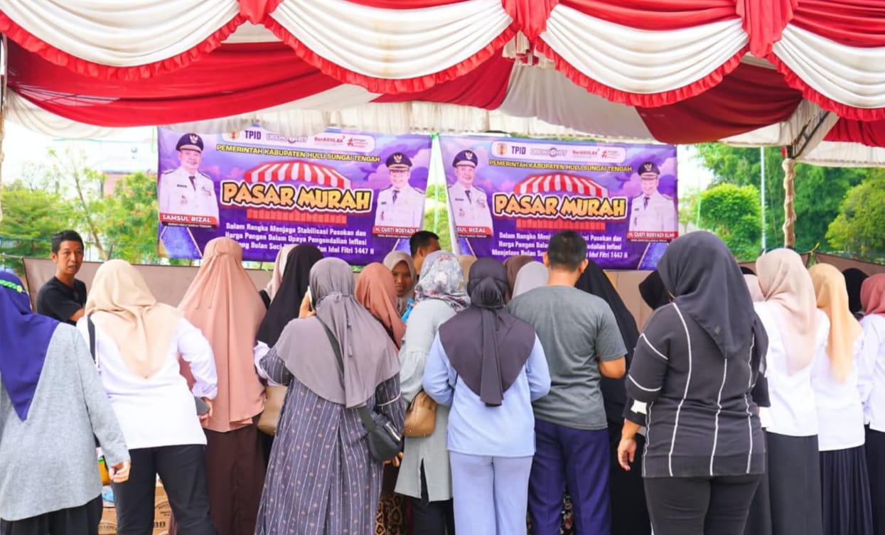 Pasar Murah Gelaran Pemkab HST Berakhir di Kecamatan Barabai