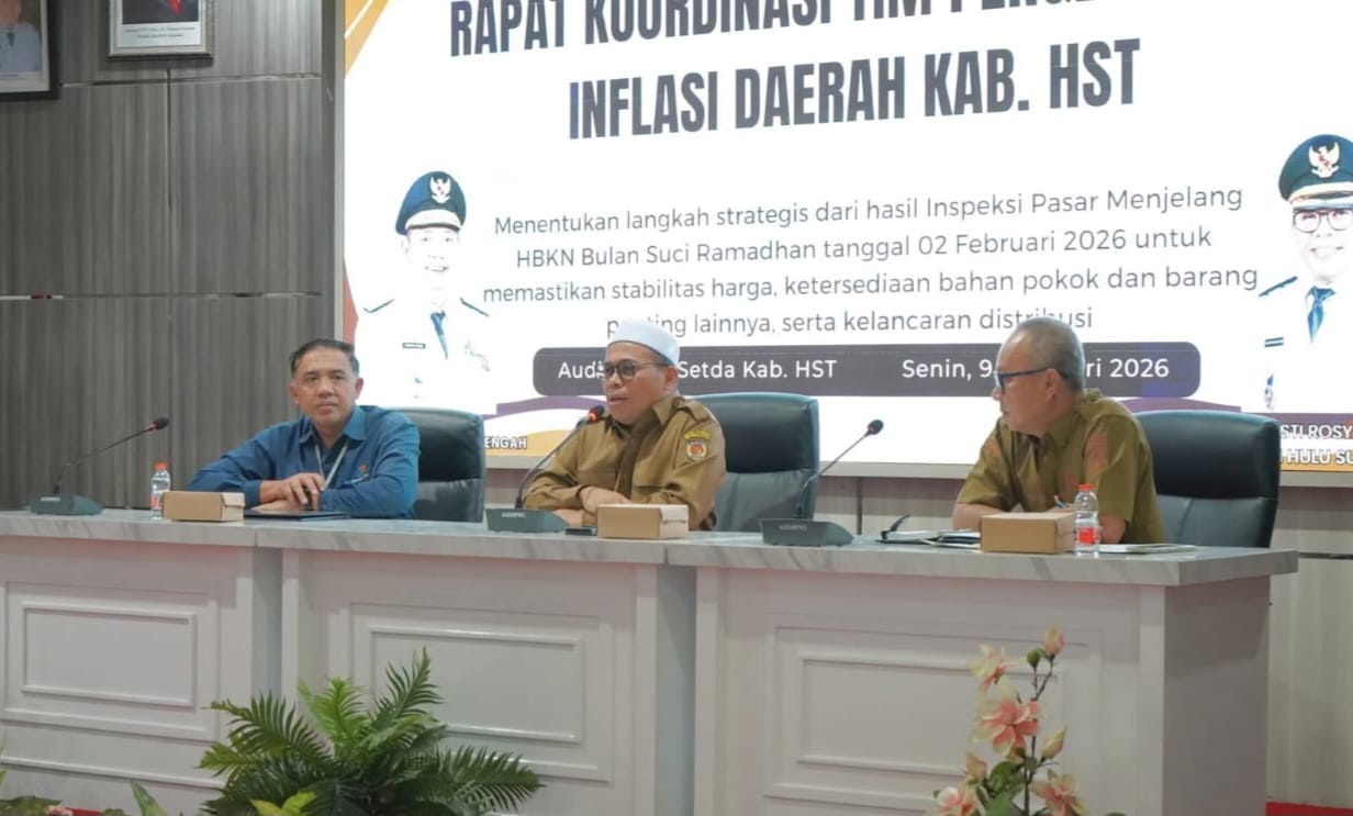 Terkait Pengendalian Inflasi, Pemkab HST Tekankan Pentingnya Kesamaan Persepsi dengan Pemerintah Pusat