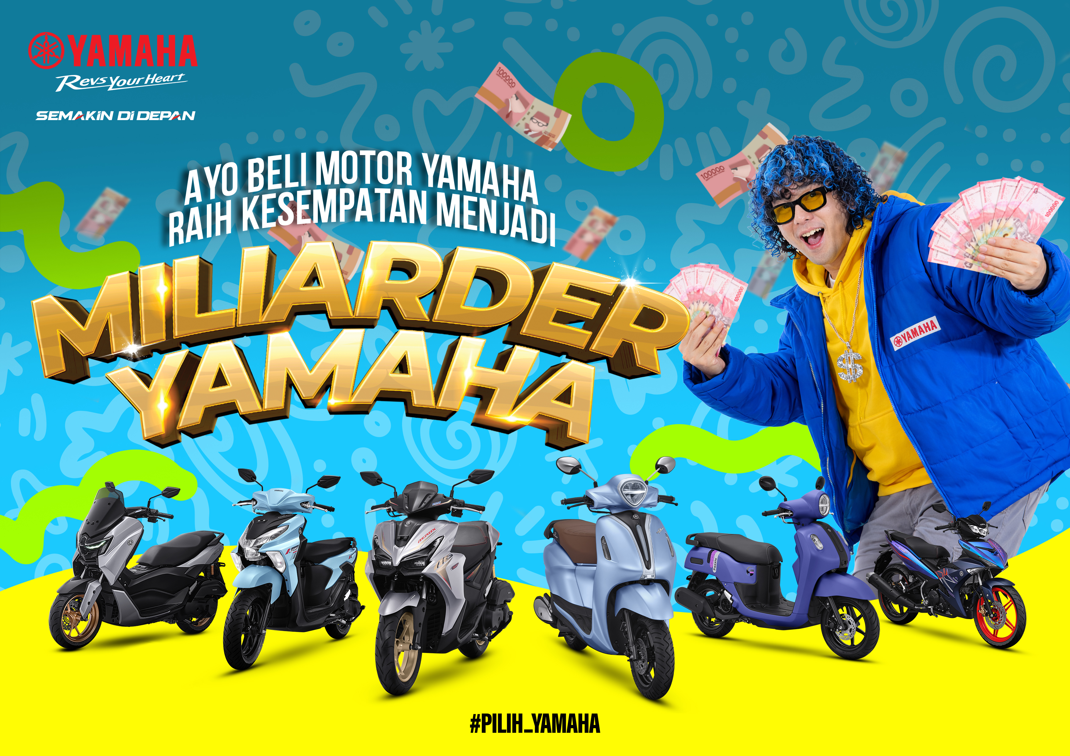Beli Motor Yamaha di Momen Ini, Konsumen Berkesempatan Jadi Miliarder!