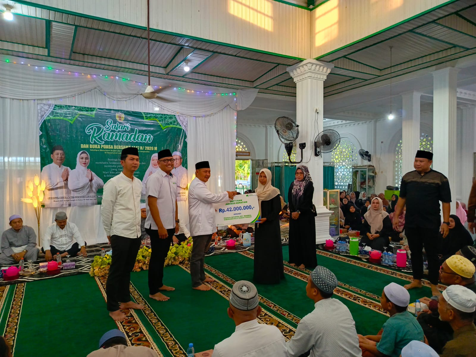 Samsul Rizal Safari Ramadan di Masjid Al Muttaqin Desa Bangkal