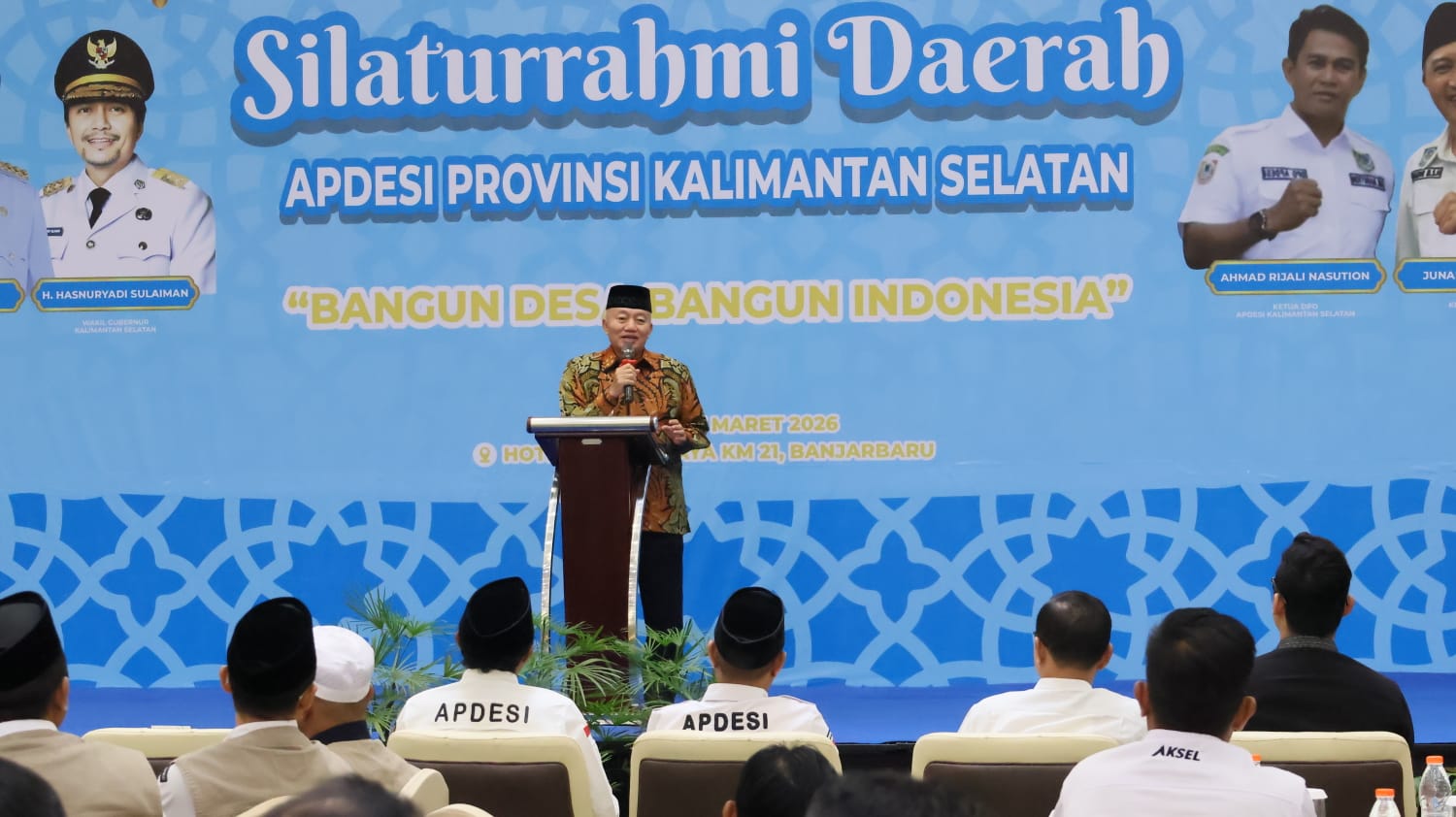 Hadiri Silaturahmi APDESI Kalsel, Ini Pesan Gubernur Muhidin