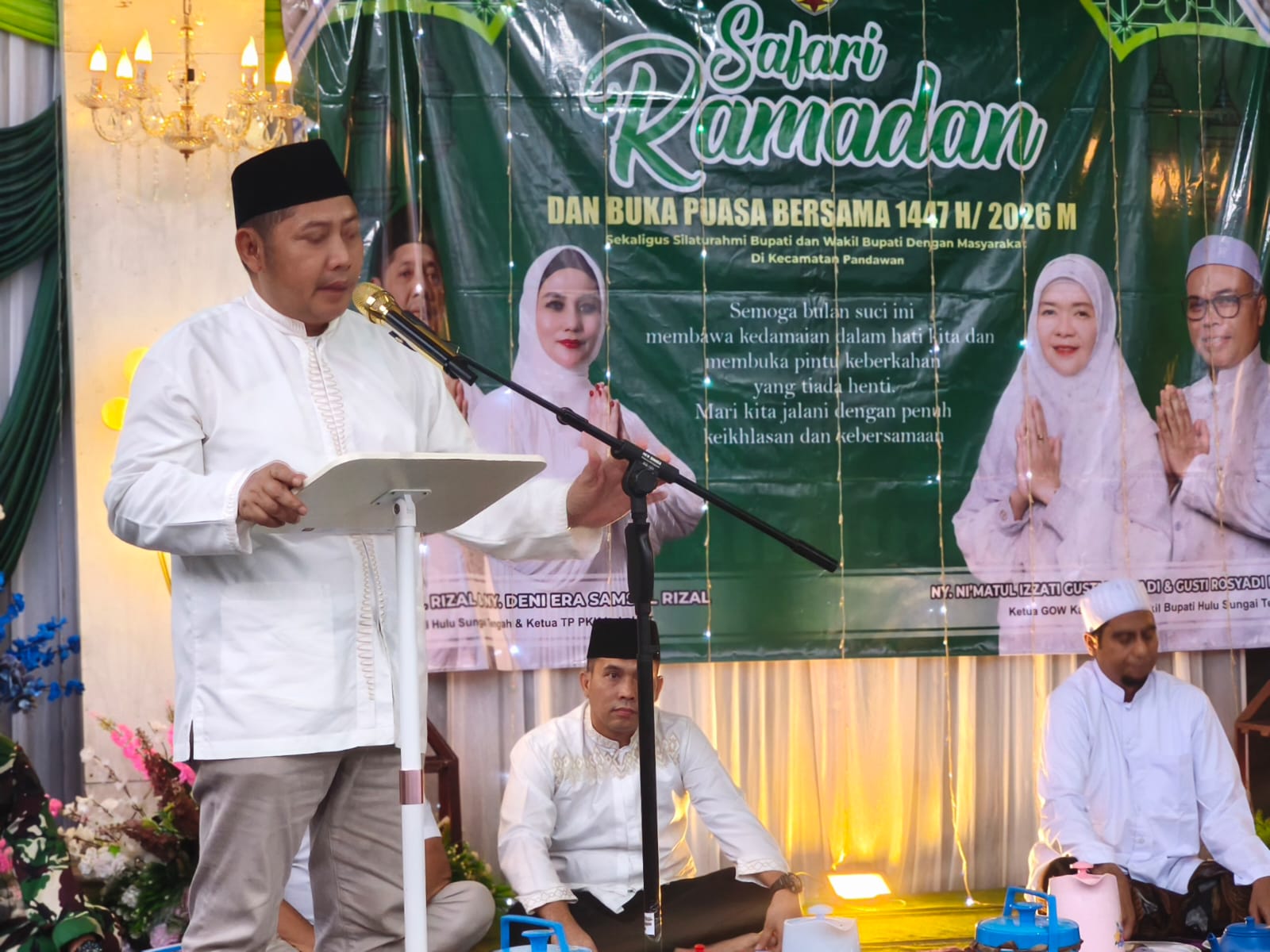 Safari Ramadan di Desa Mahang Matang Landung, Samsul Rizal Tegaskan Pemkab HST Terbuka dengan Kritik Konstruktif