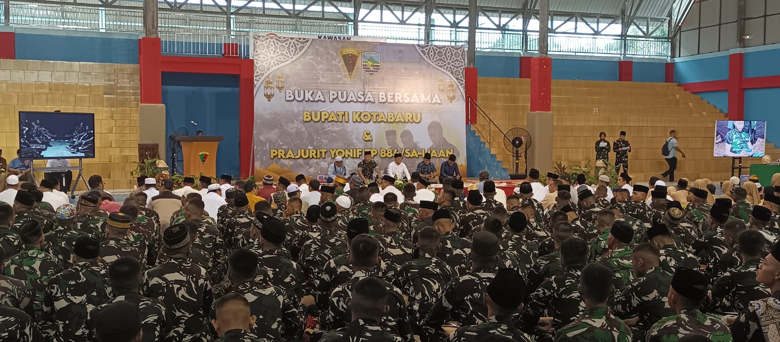 Sinergi TNI dan Pemerintah Daerah, Yon TP 884 Saijaan Buka Puasa Bersama Pemkab Kotabaru