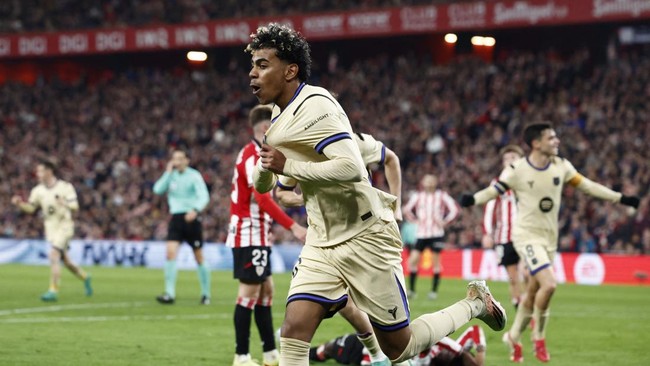 Hasil Liga Spanyol: Lamine Yamal Bawa Barcelona Menang Tipis Atas Bilbao