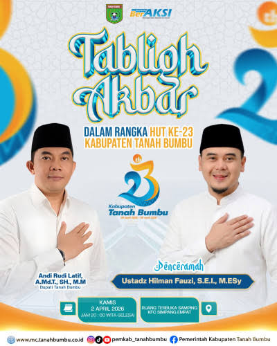 Tabligh Akbar Meriahkan HUT ke-23 Tanah Bumbu
