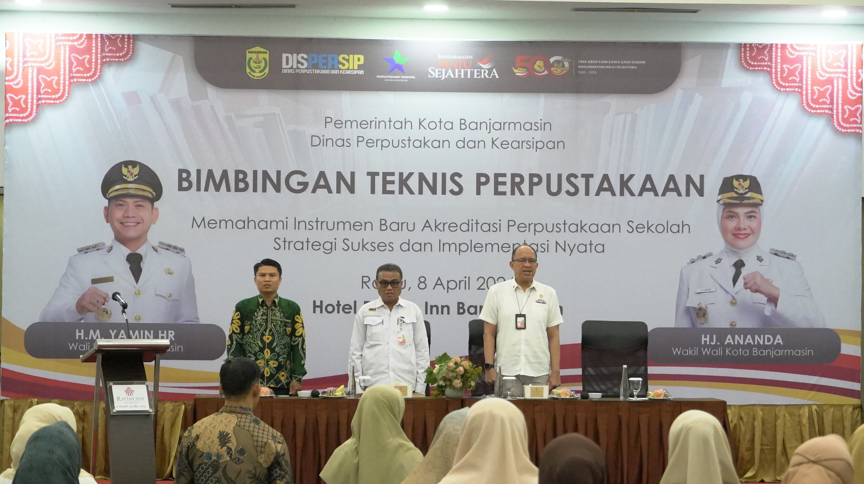 Dispersip Banjarmasin Perkuat Pemahaman Instrumen Baru Akreditasi Perpustakaan Sekolah