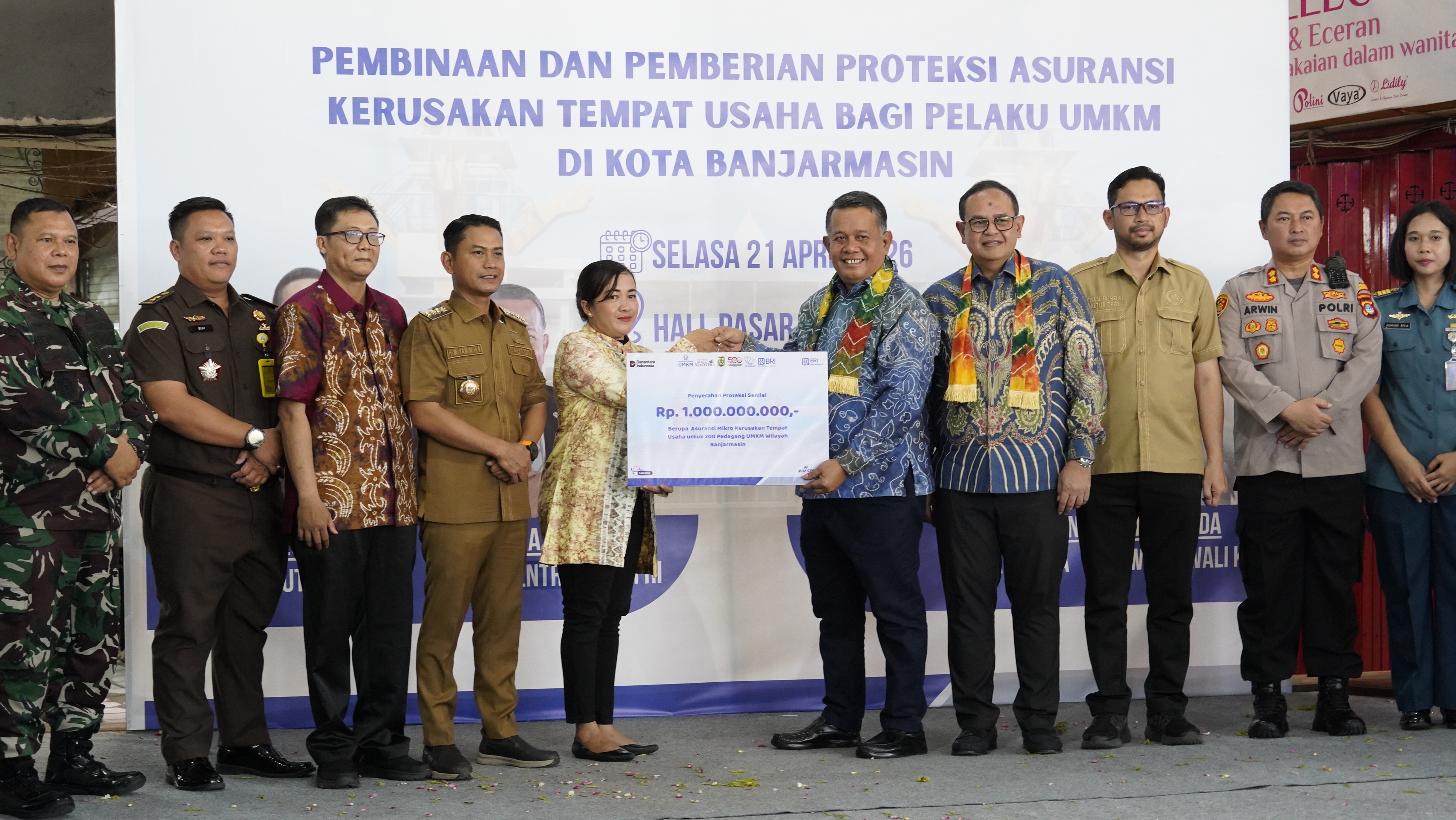 Berikan Asuransi, Pemko Banjarmasin Proteksi Tempat Usaha Pelaku UMKM