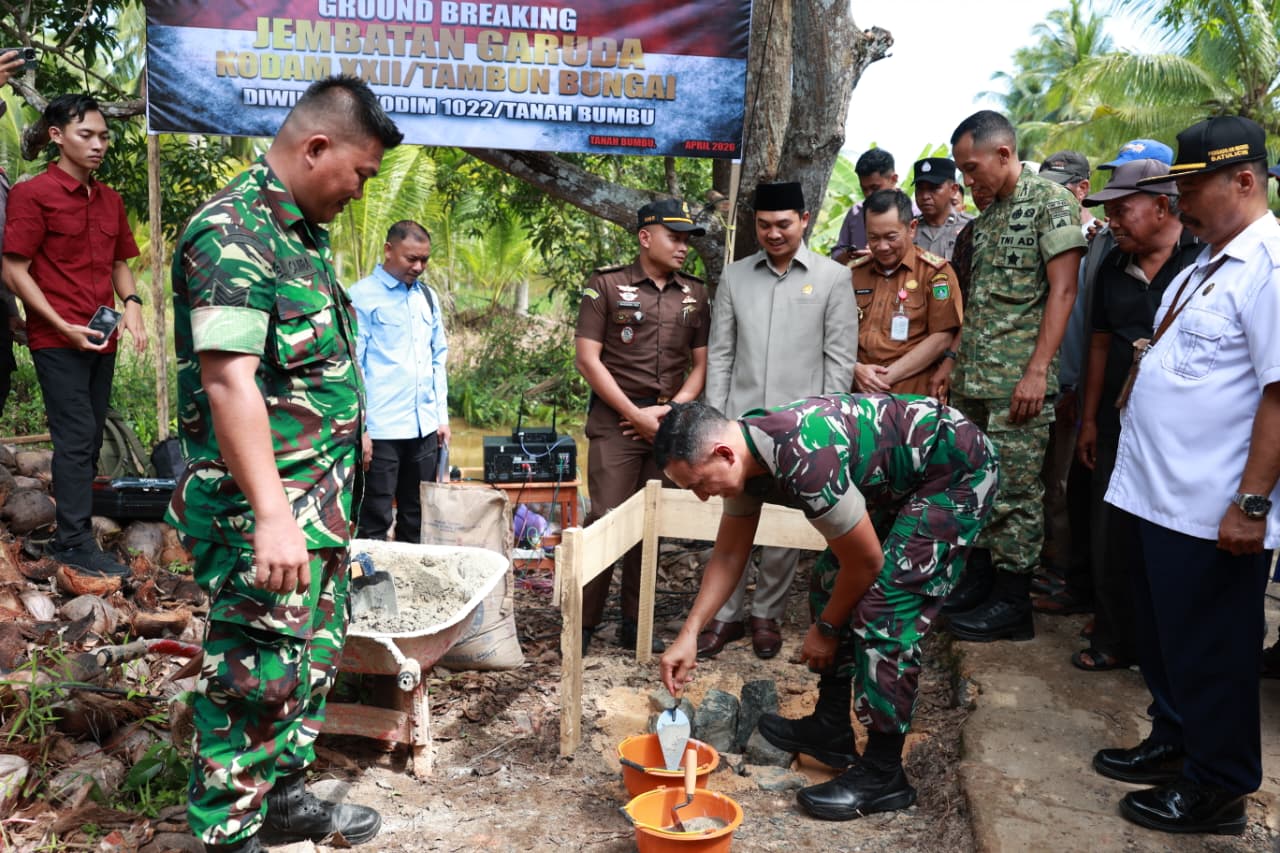 Ground Breaking Jembatan Perintis Garuda 2026 di Tanah Bumbu