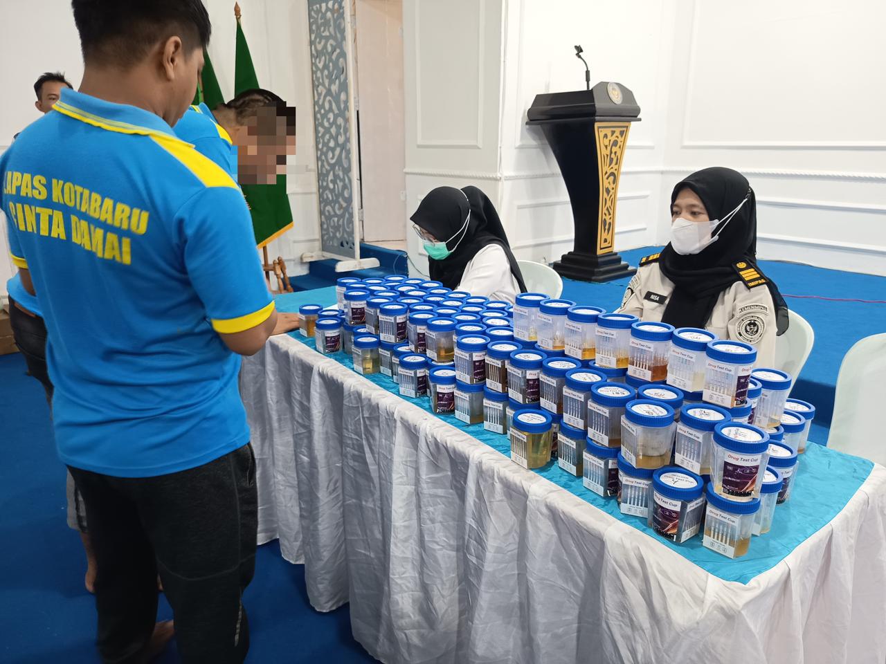 Peringati HBP Ke-62, Lapas Kotabaru Tes Urine Pegawai dan WBP