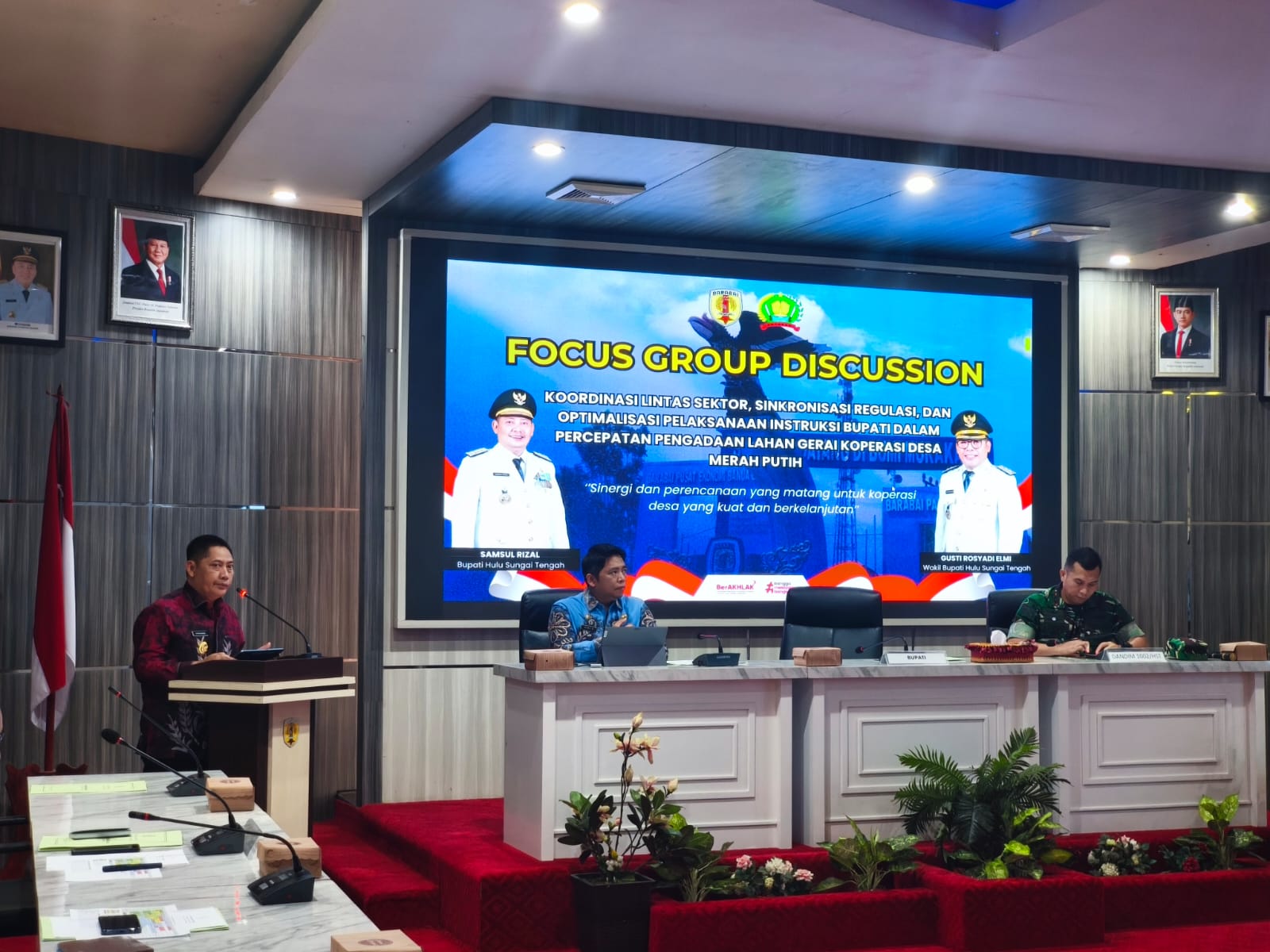 Bupati HST Dorong Pecepatan Pengadaan Lahan Gerai Koperasi Merah Putih