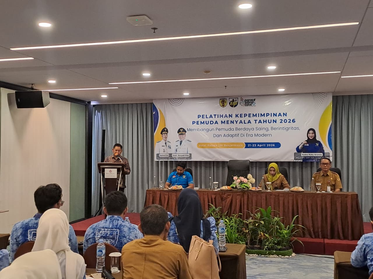 Bupati HST Buka Pelatihan Kepemimpinan Pemuda Menyala 2026