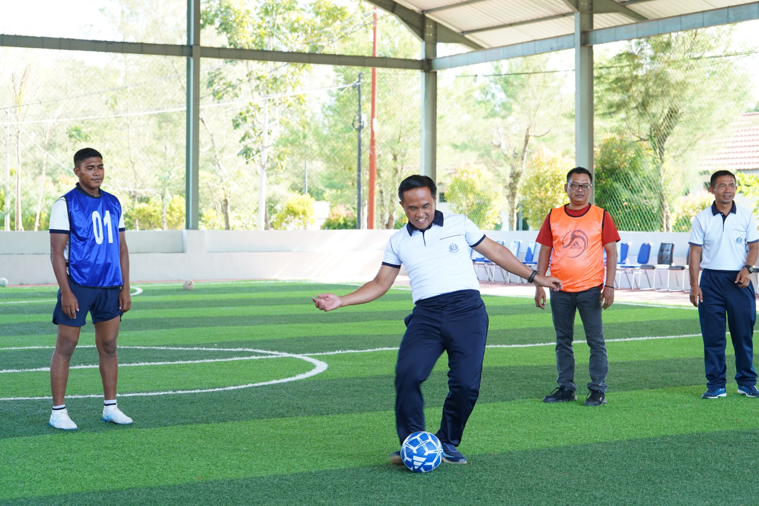 Lanal Kotabaru Gelar Friendly Futsal Bersama Jurnalis