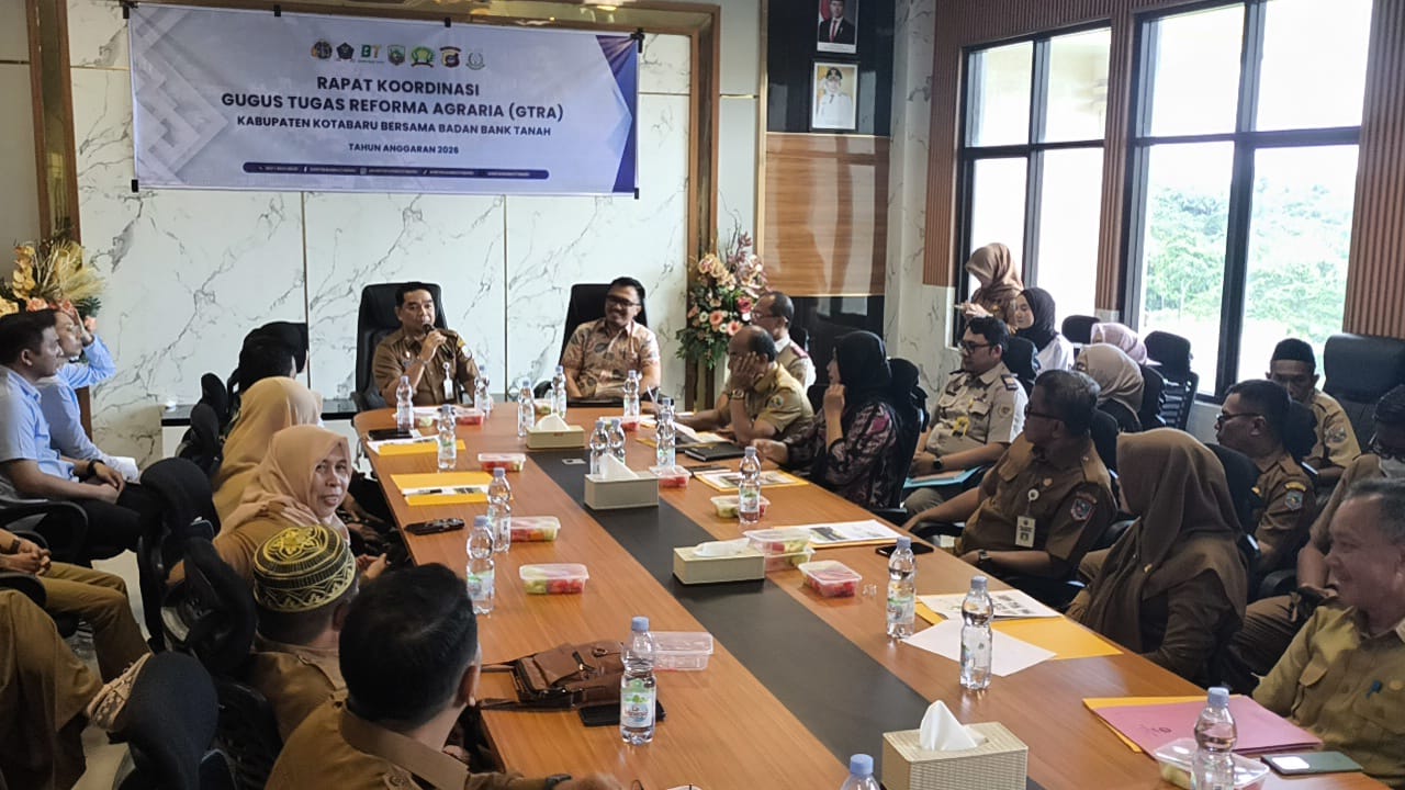Pemkab Kotabaru dan Badan Bank Tanah Bahas Reforma Agraria
