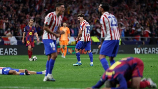 Hasil Liga Champions: Tekuk Atletico 2-1, Barcelona Gagal ke Semifinal