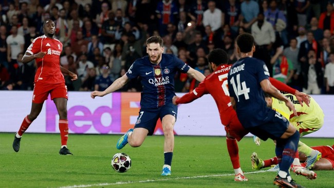 Hasil Liga Champions: Salah Cadangan, Liverpool Ditekuk PSG