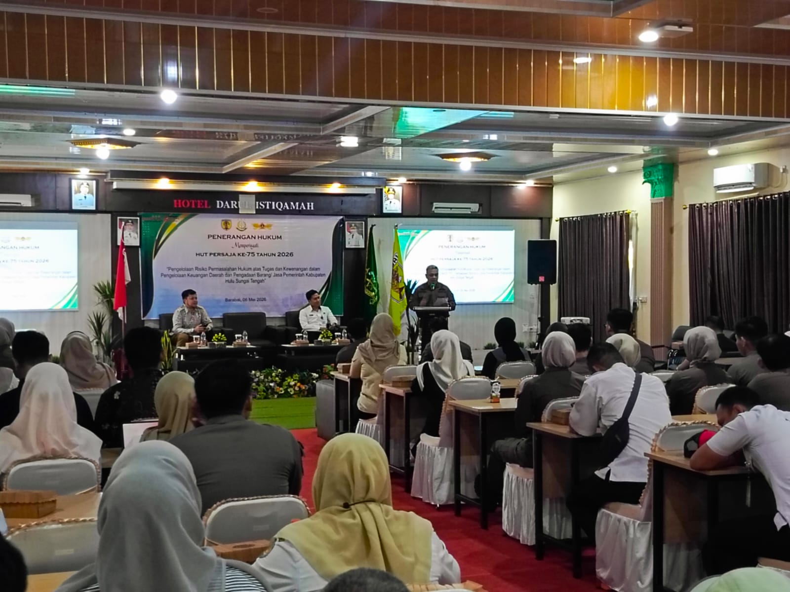 Kejari HST Gelar Penerangan Hukum di Momen HUT Ke-75 PERSAJA