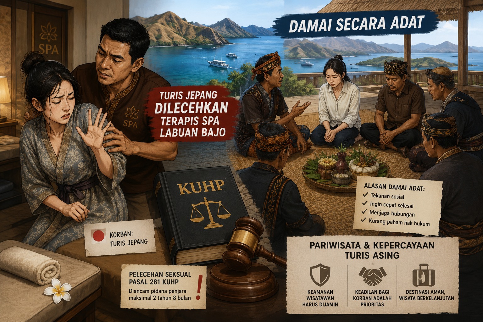 Turis Jepang Dilecehkan Terapis Spa Labuan Bajo, Damai Secara Adat