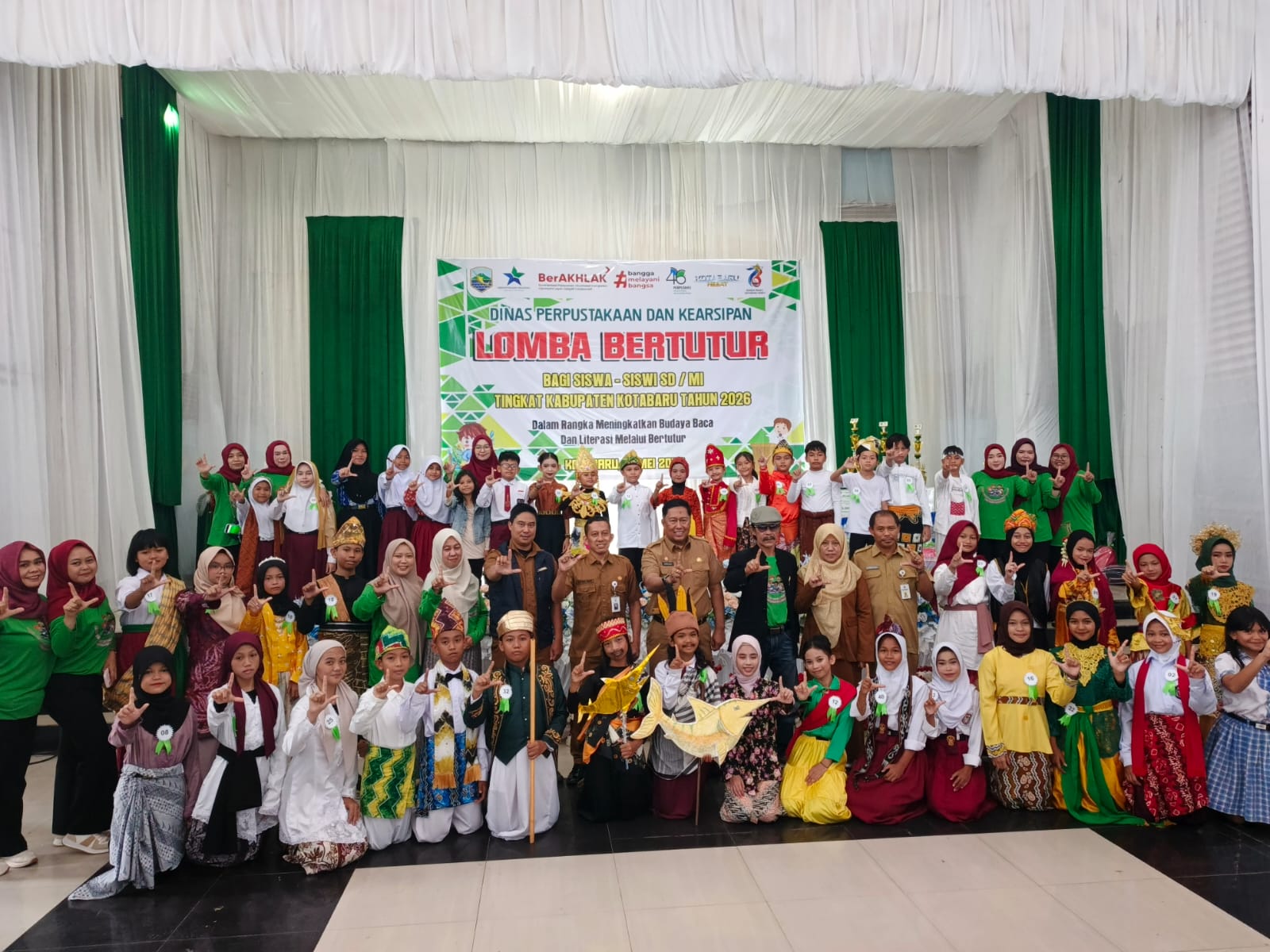 Menyambut Hari Jadi Ke-76 Kotabaru, Dispersip Gelar Lomba Bertutur
