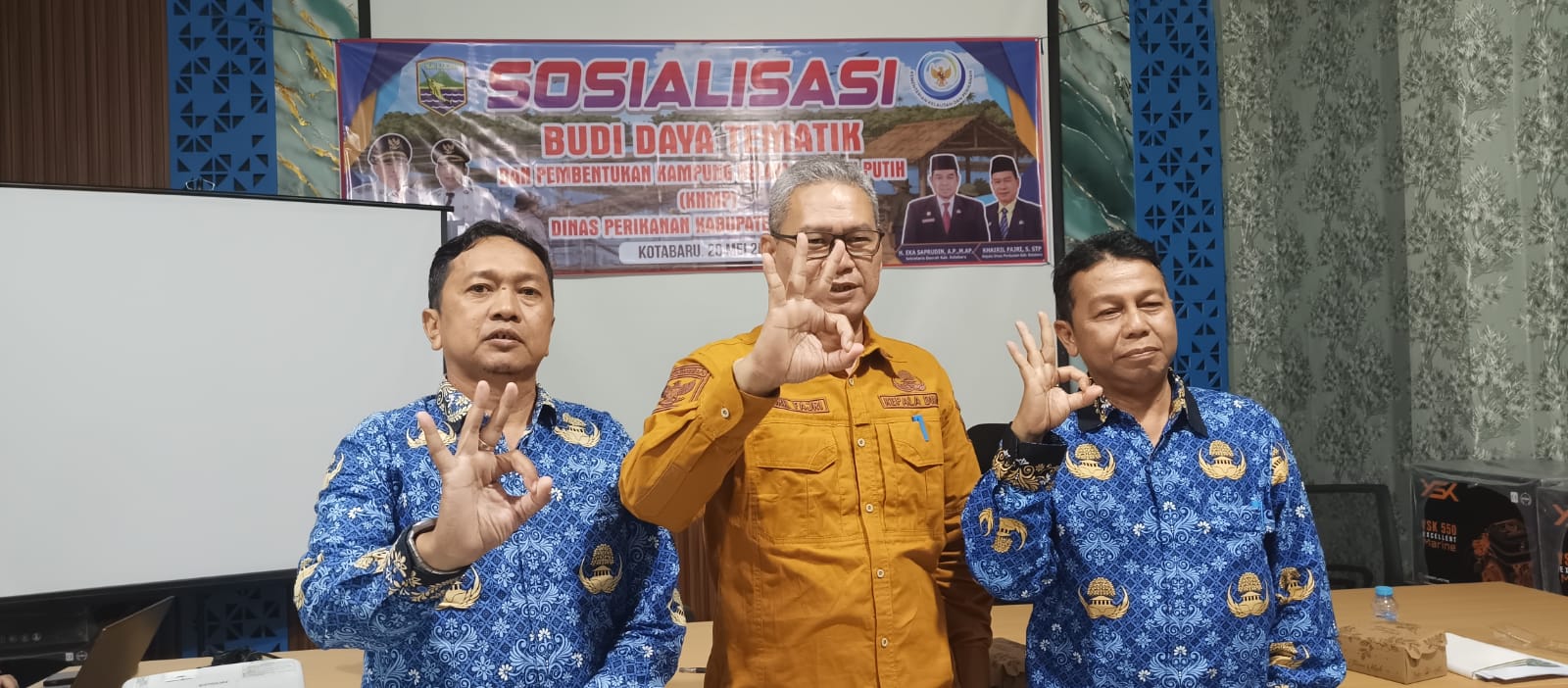 Perkuat Ekonomi Pesisir, Dinas Perikanan Kotabaru Sosialisasikan Budidaya Tematik dan KNMP