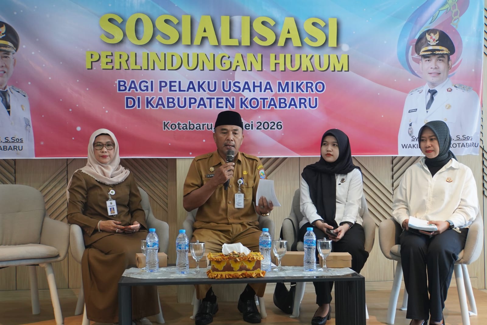 Pemkab Kotabaru Gelar Sosialisasi Perlindungan Hukum bagi Pelaku Usaha Mikro