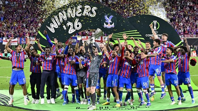 Hasil Final Conference League: Crystal Palace Juara