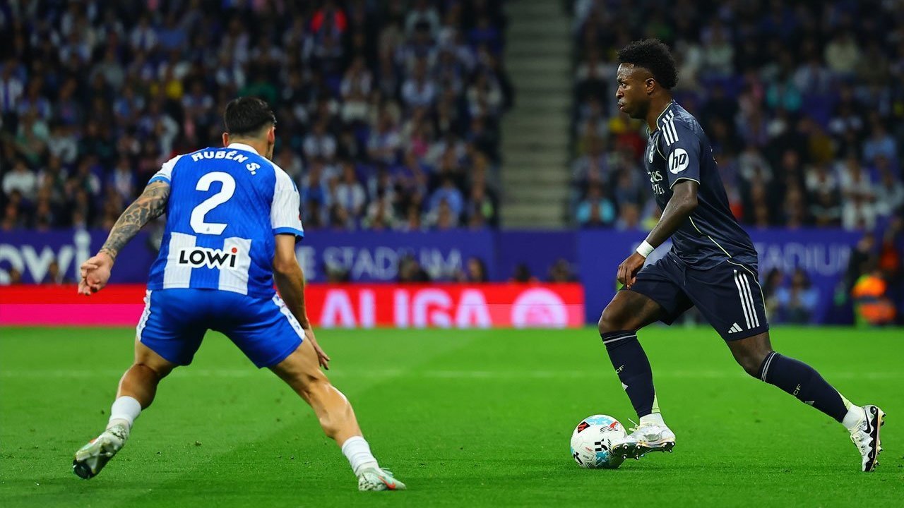 Espanyol vs Real Madrid: 2 Gol Vinicius Junior Tunda Pesta Juara Barcelona