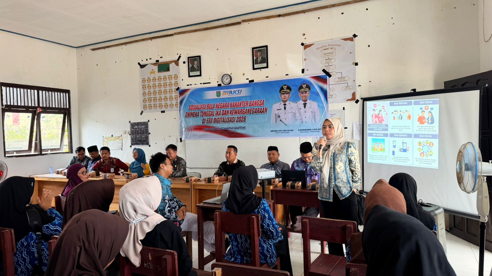 Sosialisasi Bela Negara dan Bhinneka Tunggal Ika, Generasi Muda Tanah Bumbu Dibekali Nilai Pancasila dan Nasionalisme di Era Digitalisasi