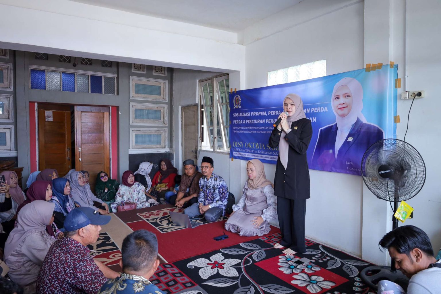 Desy Oktavia Sari Ajak Warga Batola Wujudkan Lingkungan Bersih dan Kehidupan Harmonis