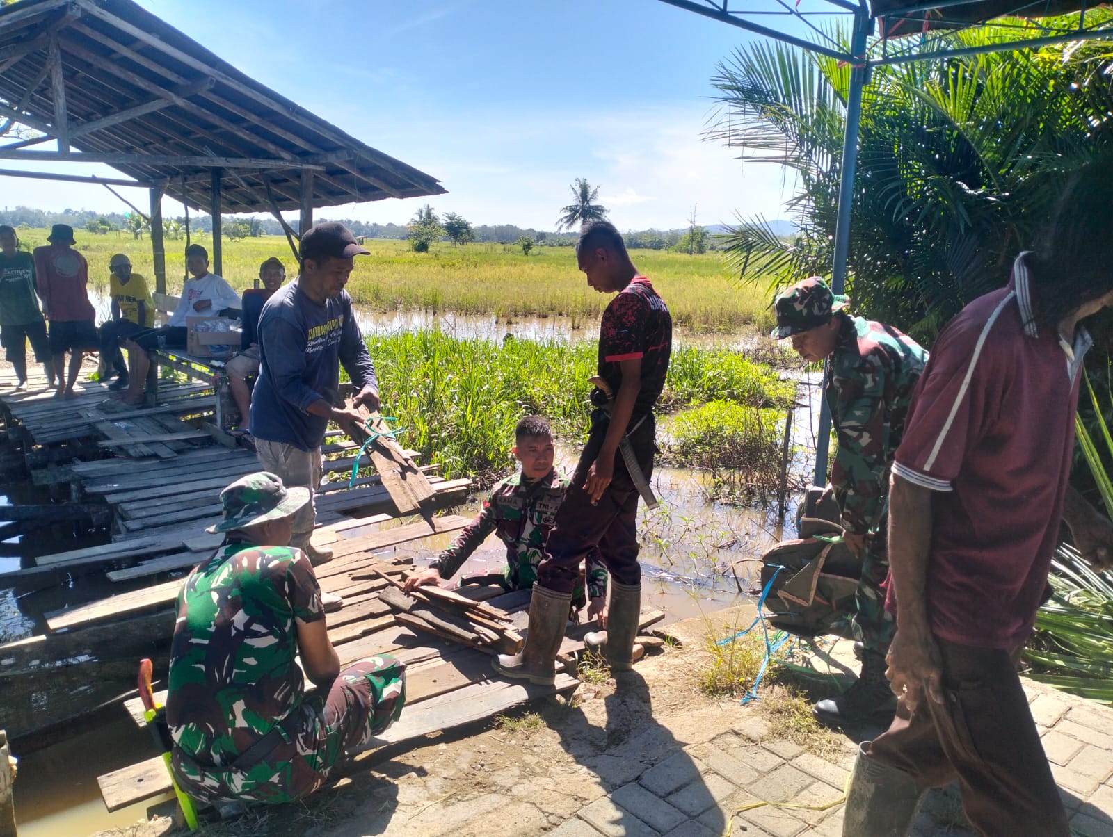Kodim HST Bangun Empat Jembatan Baru, Permudah Akses Warga dan Distribusi Hasil Pertanian